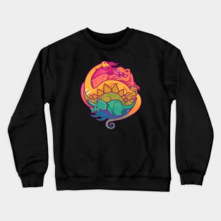 Dino Rainbow Crewneck Sweatshirt